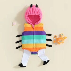 3-6 month Baby Costume Rainbow Bug Halloween